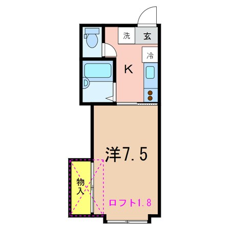 パインハウスの物件間取画像